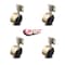 Service Caster 2.375 Inch Antique Brass Hooded Nylon Wheel Casters with Side Mount Set SCC SCC-GR02S60D-NYS-WA-716X78-CB180-4 - alternate 3